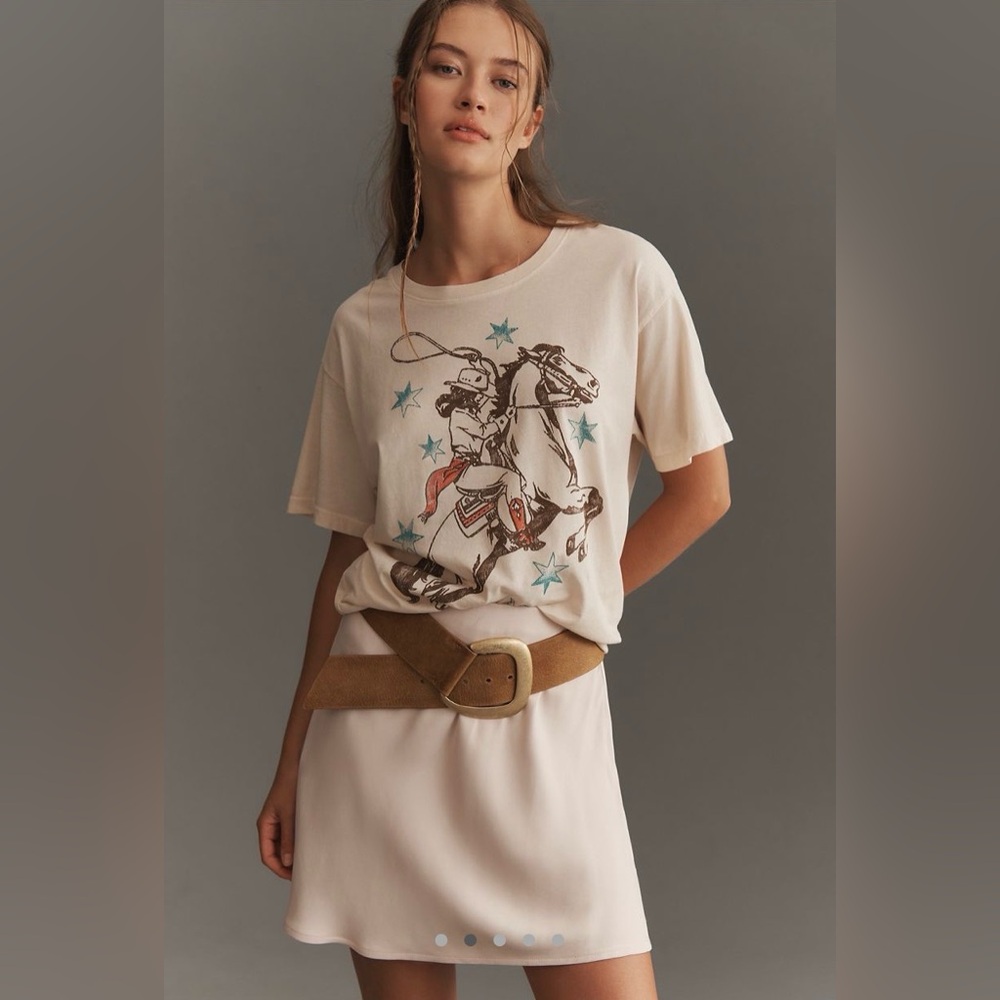 Anthropologie Letluv Horse Graphic Boyfriend Tee